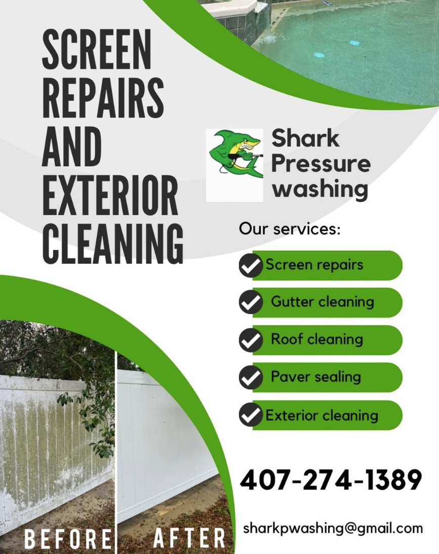 Shark Pressure Washing flyer